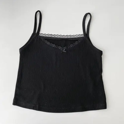 Vintage Lace Slim Tank Top Ladies