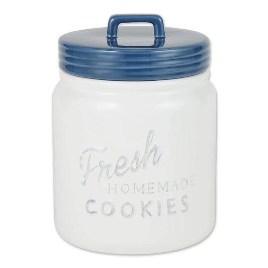DII Blue Kitchen Accessories Collection Ceramic Cookie Jar