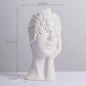 Nordic Simple Matte White Ceramic Body Vase - Kia Day Design