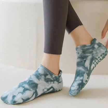 Breathable Tie-Dye Yoga Socks Kia Day Design