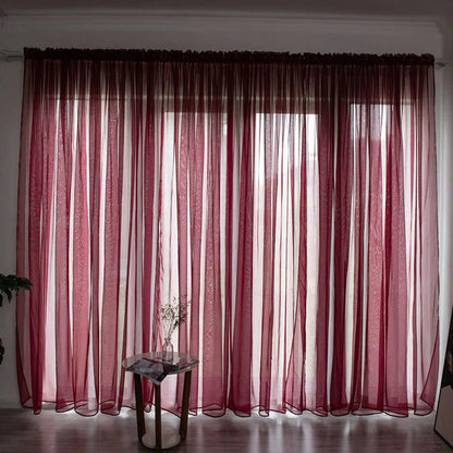 Solid Color Gauze Curtains - Kia Day Design