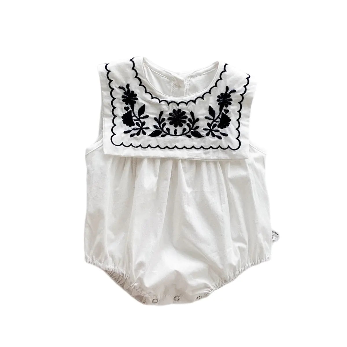 Girls Fashion Sleeveless Vest Jumpsuit Outfit - White 66cm - one piece