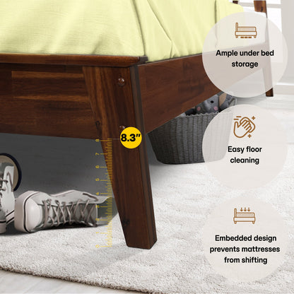 Kaylin Solid Wood Bed Frame - - Bed Frame