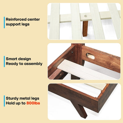 Harmony Solid Wood Bed Frame - - Bed Frame