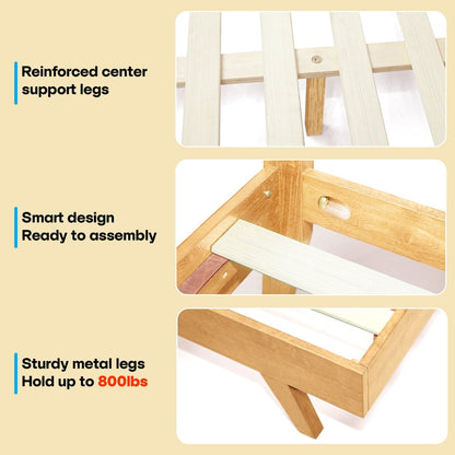 Harmony Solid Wood Bed Frame - - Bed Frame