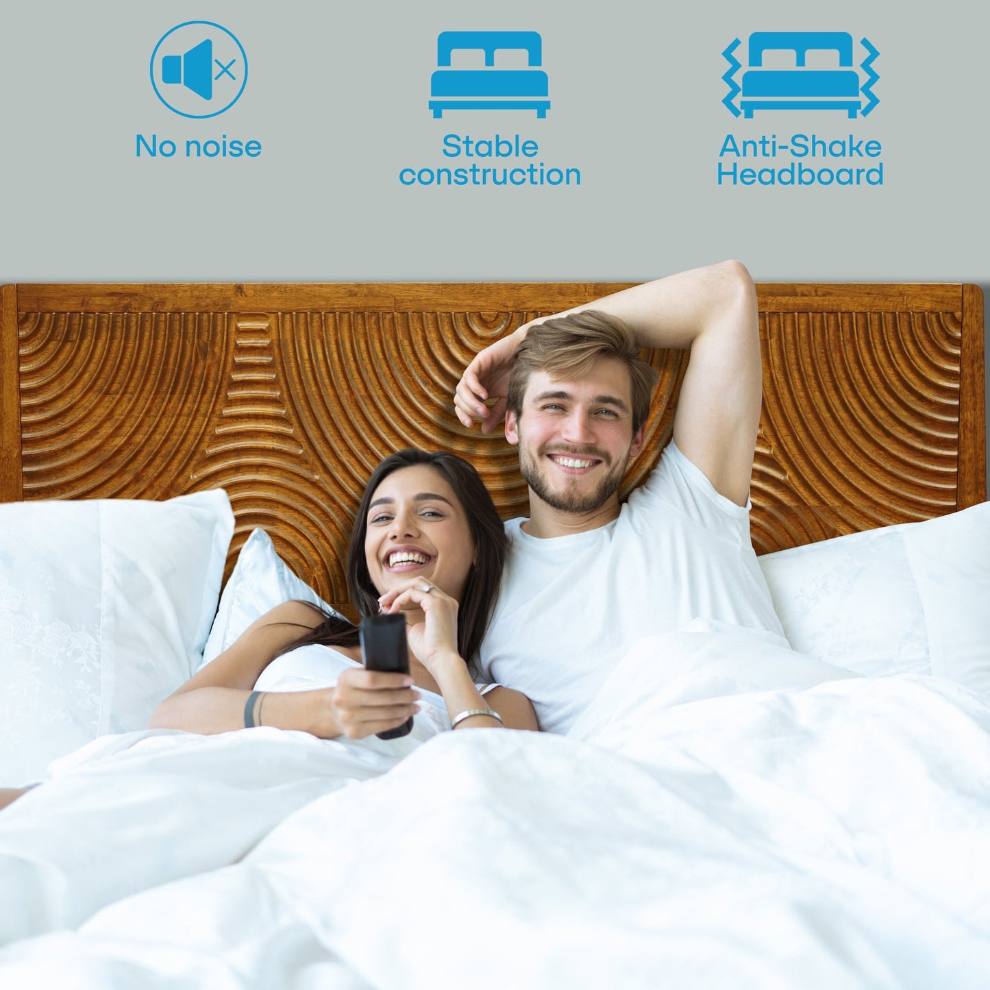 Harmony Solid Wood Bed Frame - - Bed Frame