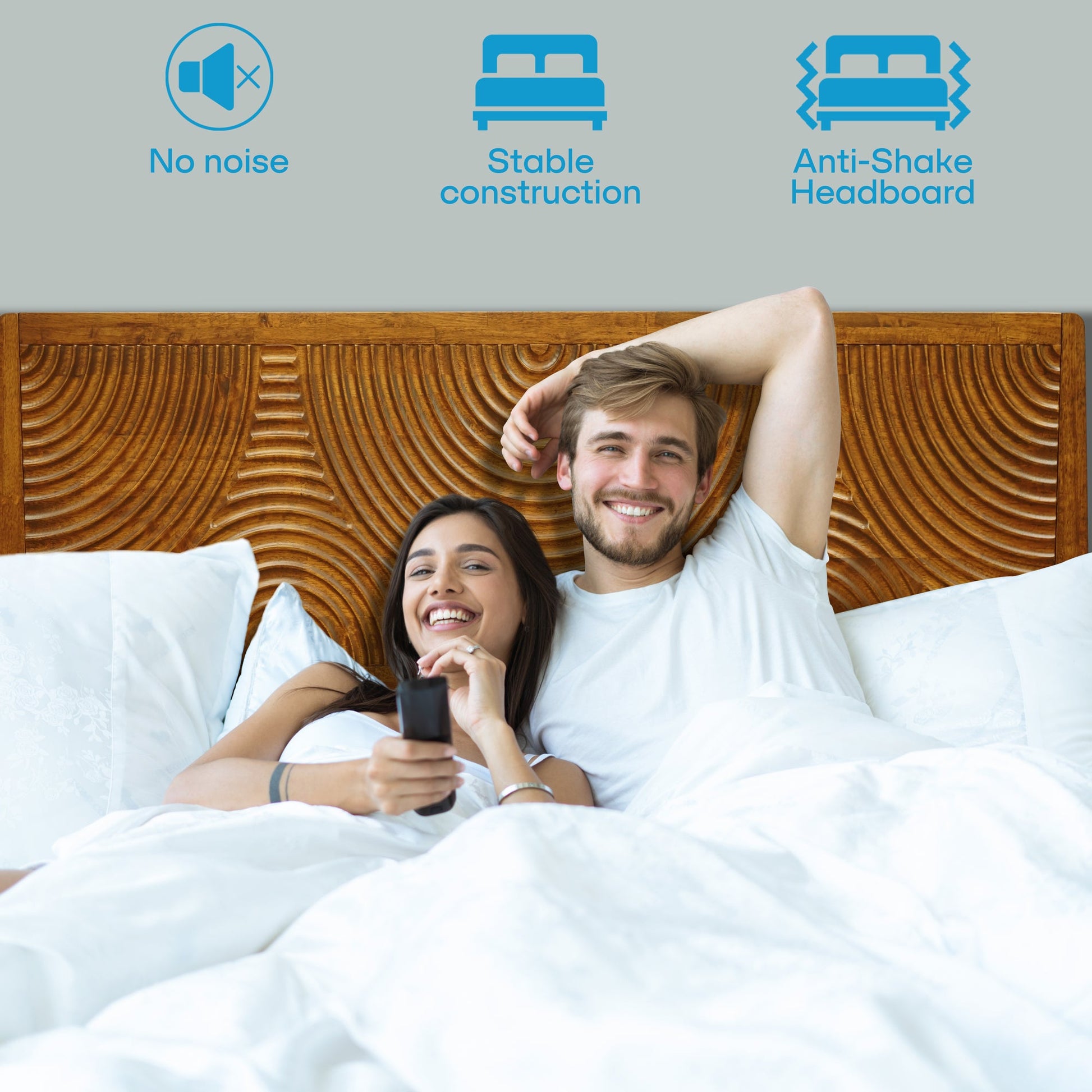 Harmony Solid Wood Bed Frame - - Bed Frame