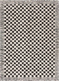 Leryn Black & White Checkered Area Rug - - Rugs