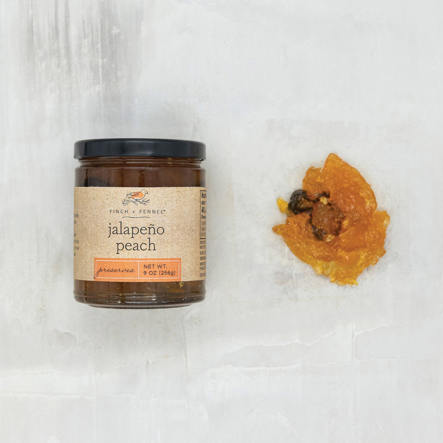 Jalapeño Peach Preserves - Sweet & Spicy Fruit Spread | Finch & Fennel - - Kitchen & Bath