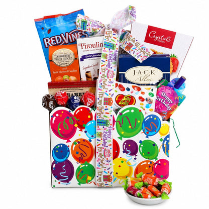 Let’s Celebrate! Birthday Treats Gift Basket- Alder Creek Gift Baskets- {{Product type}}