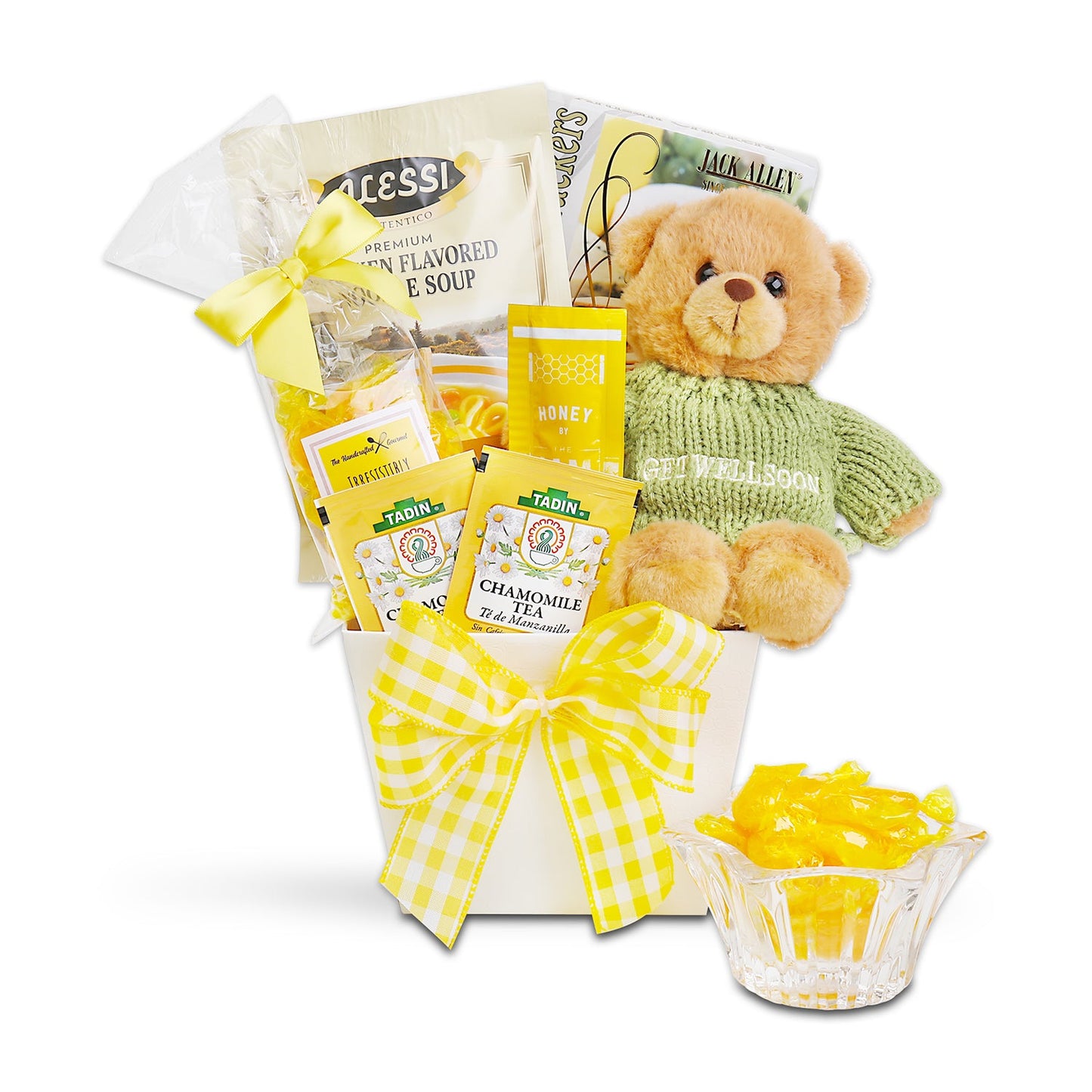 Hugs & Well Wishes Gift Basket - - Gift Baskets