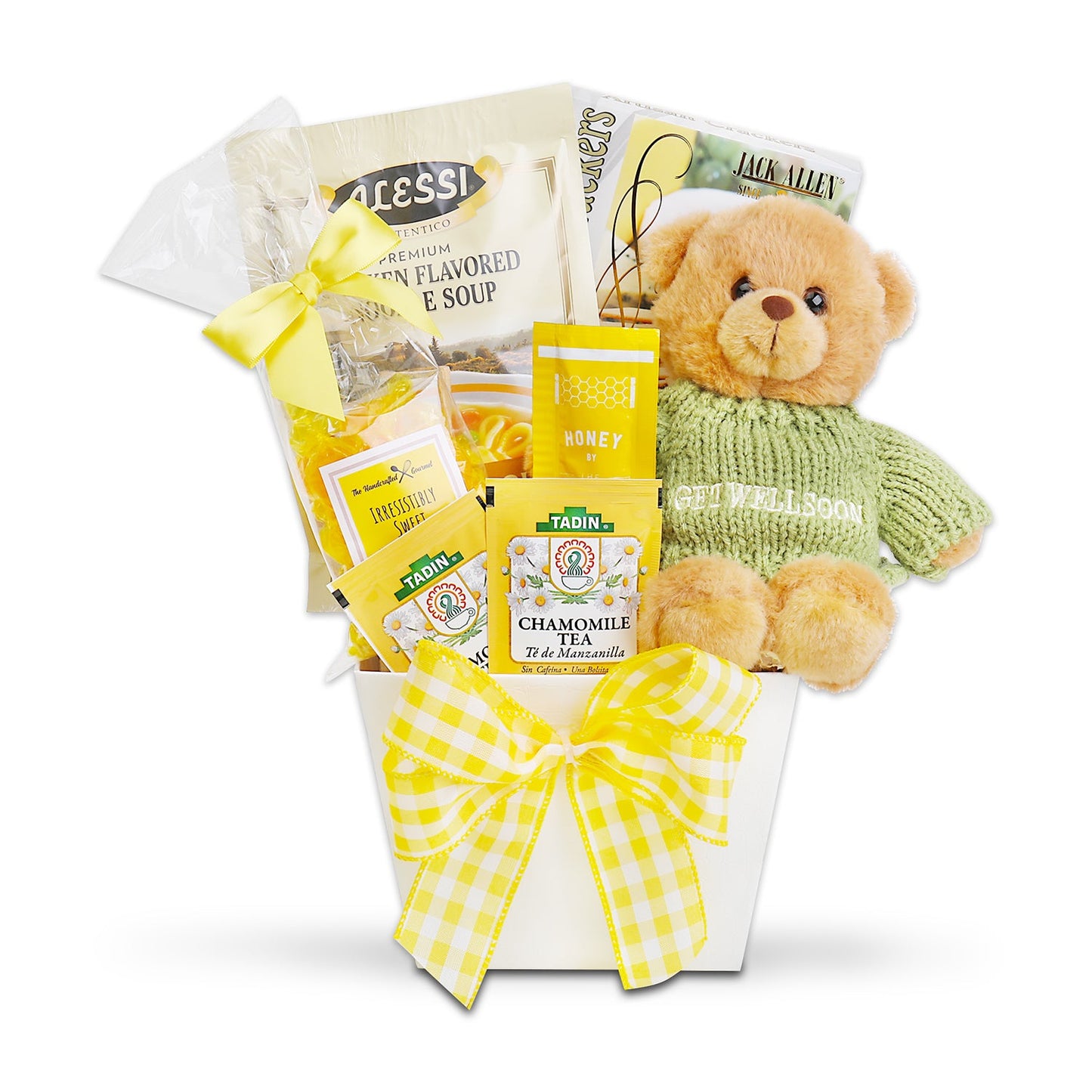Hugs & Well Wishes Gift Basket - - Gift Baskets