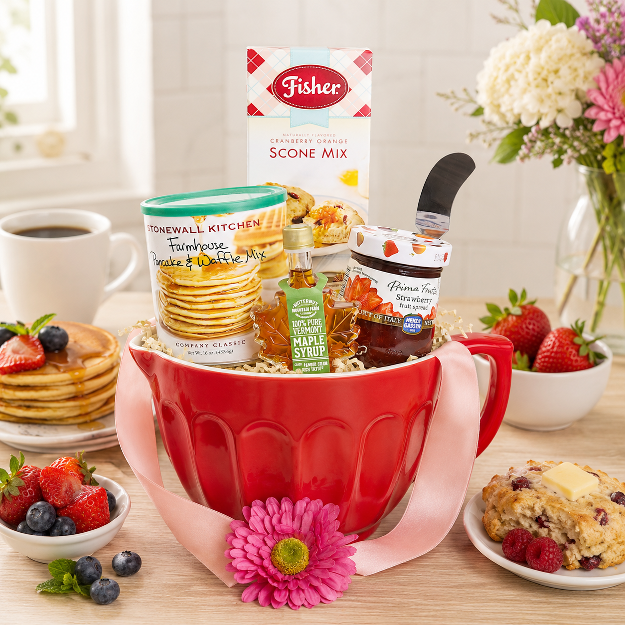 Homemade Morning Baking Gift Basket - - Gift Baskets