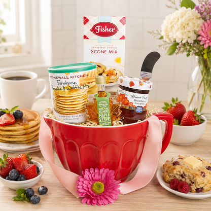 Homemade Morning Baking Gift Basket - - Gift Baskets