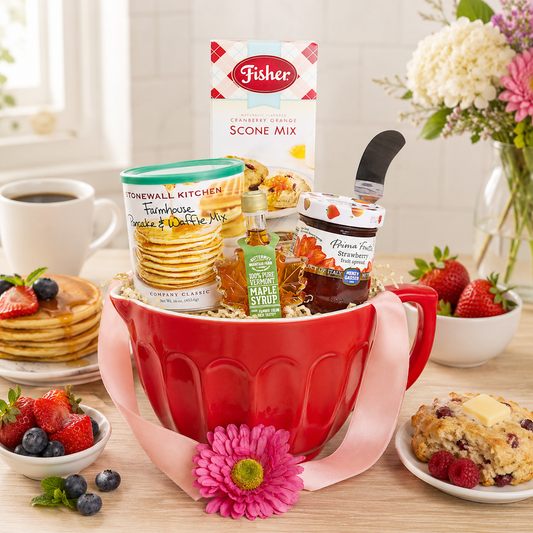 Homemade Morning Baking Gift Basket - - Gift Baskets