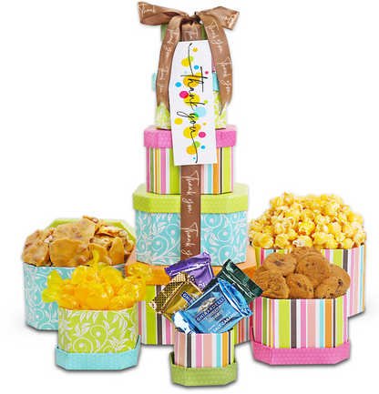 Thank You Treats Gift Tower - - Gift Baskets