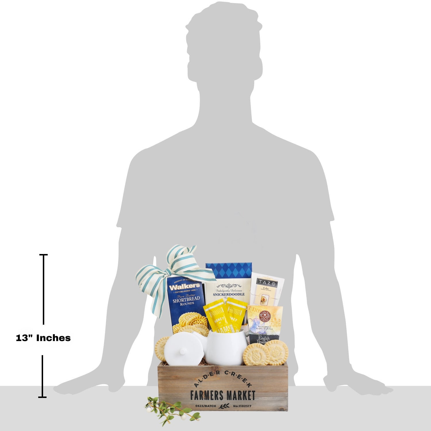 Garden Tea Tray Gift Basket - - Gift Baskets