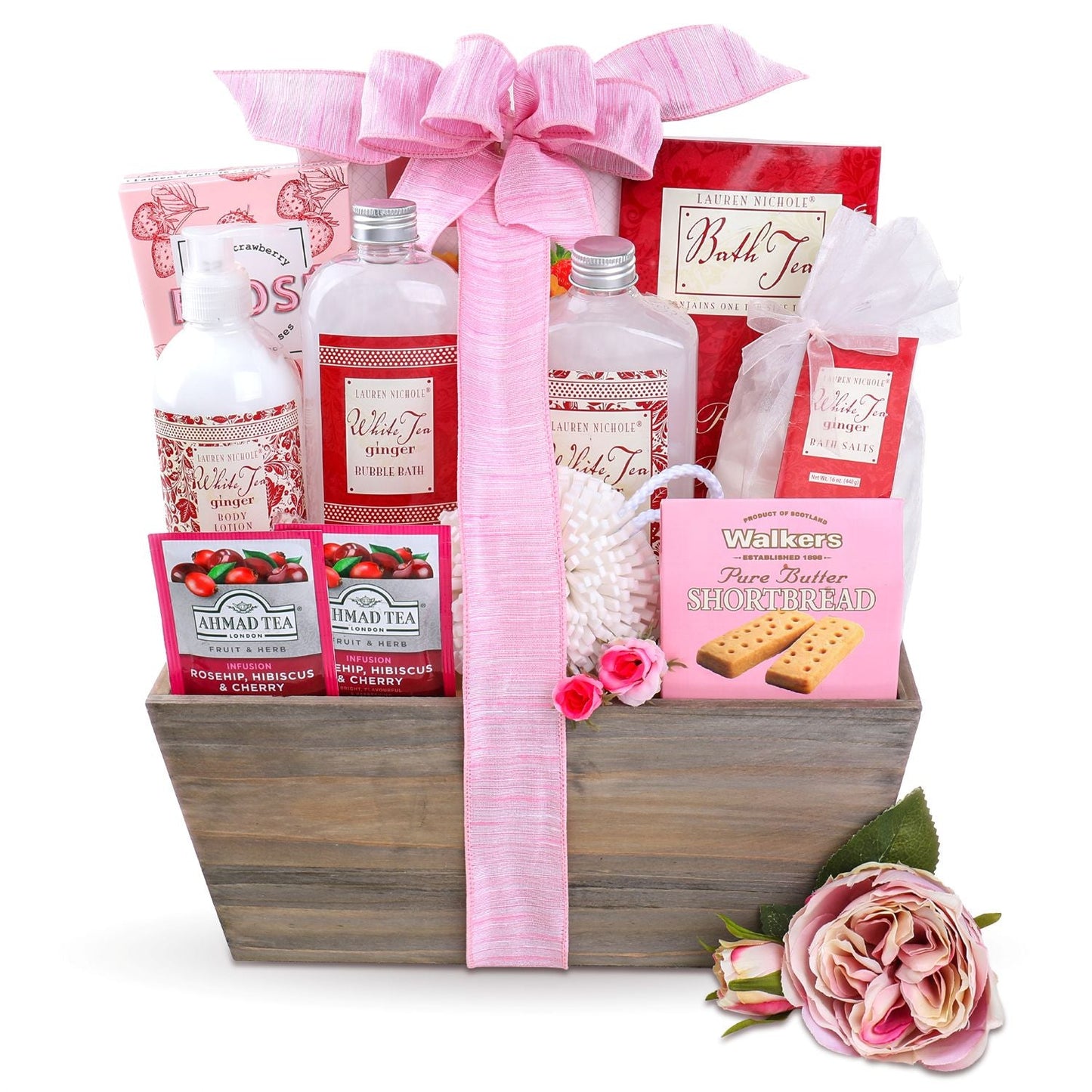 Tea & Tranquility Spa Gift Basket - - Gift Baskets