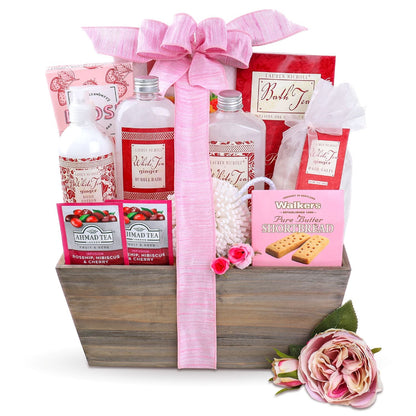 Tea & Tranquility Spa Gift Basket - - Gift Baskets