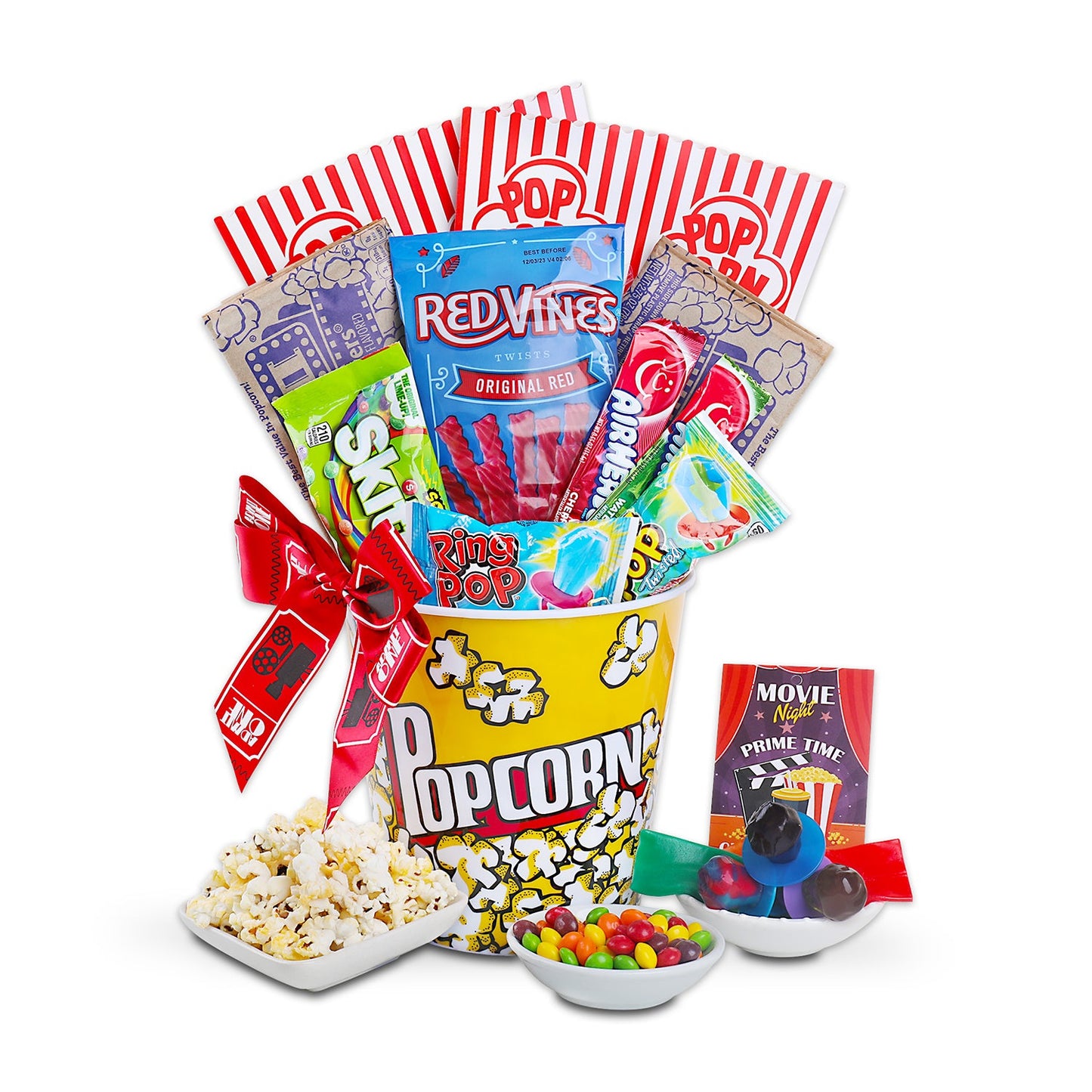 Pop-ular Movie Night Gift Basket - - Gift Baskets