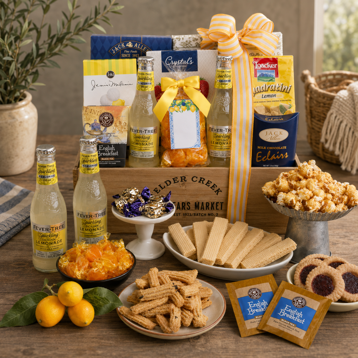 Sunshine is for Lemonade Summer Gift Basket - - Gift Baskets