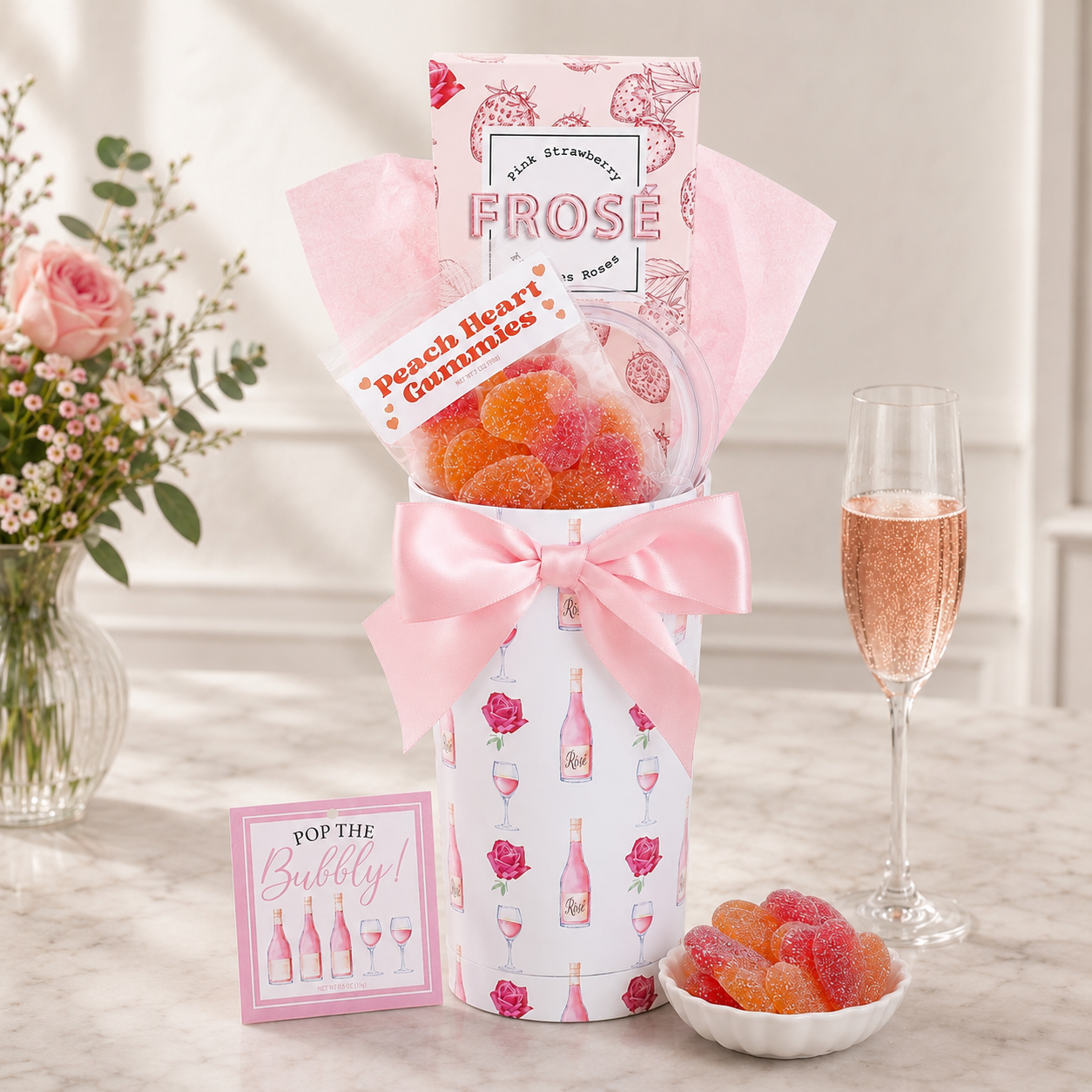 Pop the Bubbly Tumbler Gift - - Gift Baskets