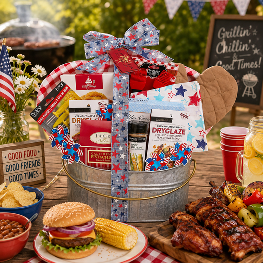 Grillin and Chillin BBQ Gift Basket - - Gift Baskets