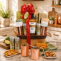 Moscow Mule Handcrafted Cocktail Gift Basket - - Gift Baskets