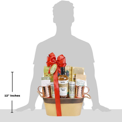 Moscow Mule Handcrafted Cocktail Gift Basket - - Gift Baskets