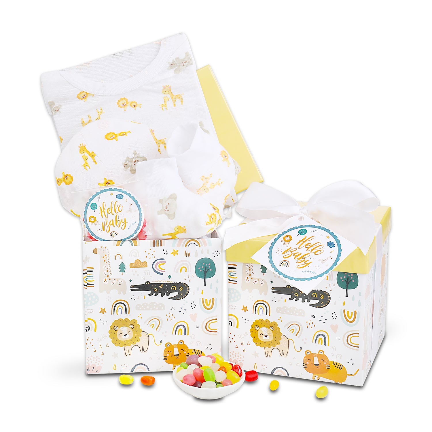 It's a Jungle Out There New Baby Gift Basket - - Gift Baskets