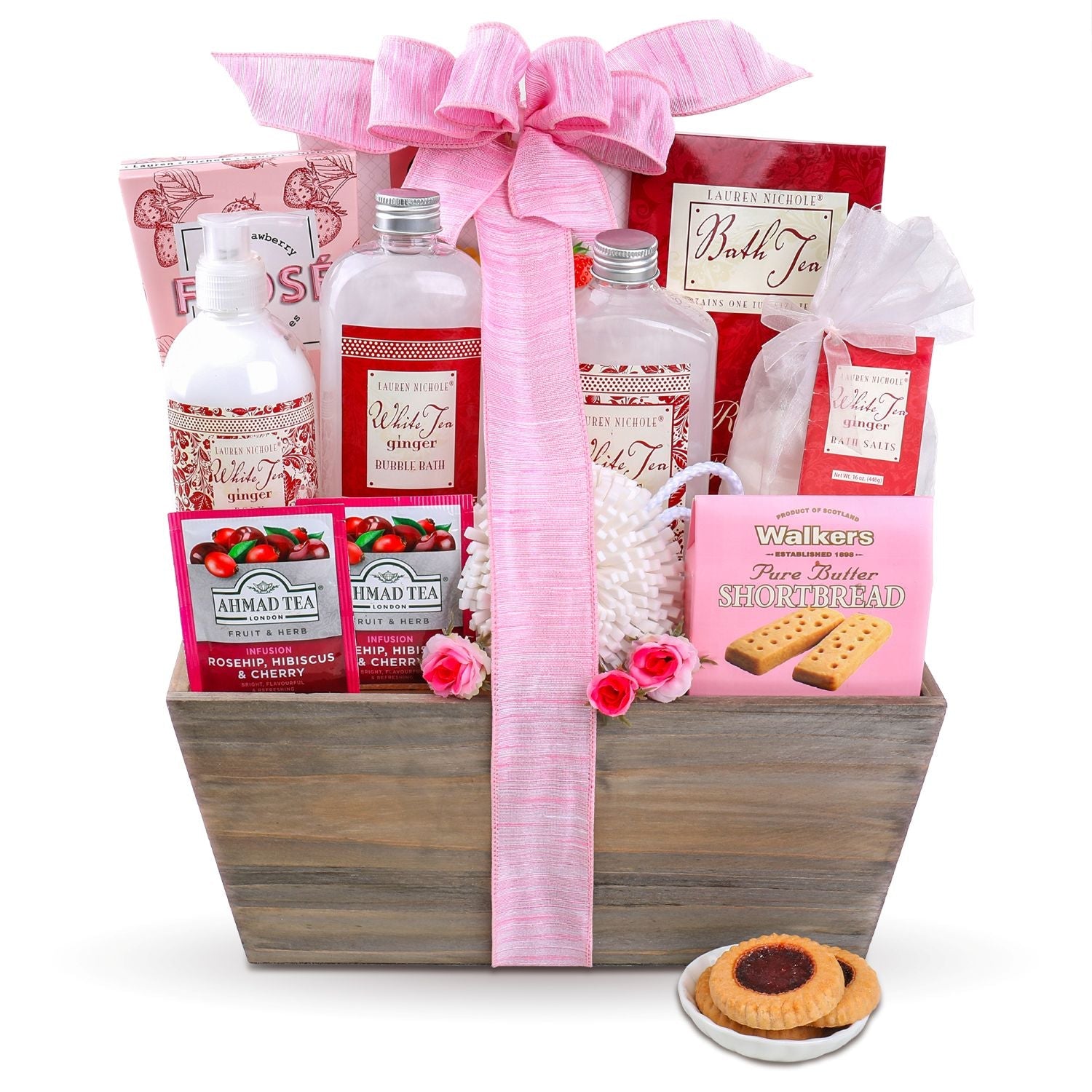 Tea & Tranquility Spa Gift Basket - - Gift Baskets