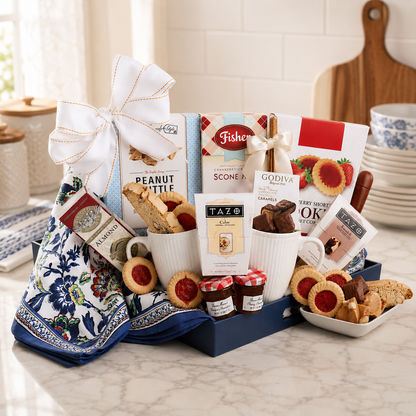 Good Morning! Breakfast Tray Gift Basket - - Gift Baskets