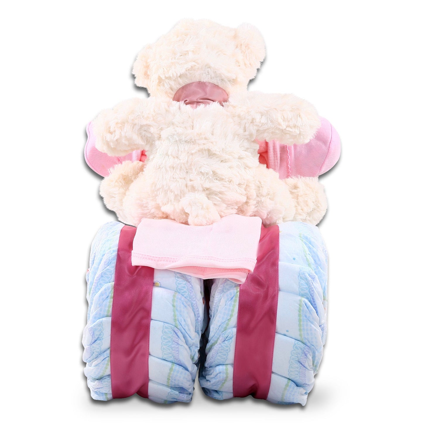 Pink Tricycle Diaper Cake Gift Basket - - Gift Baskets