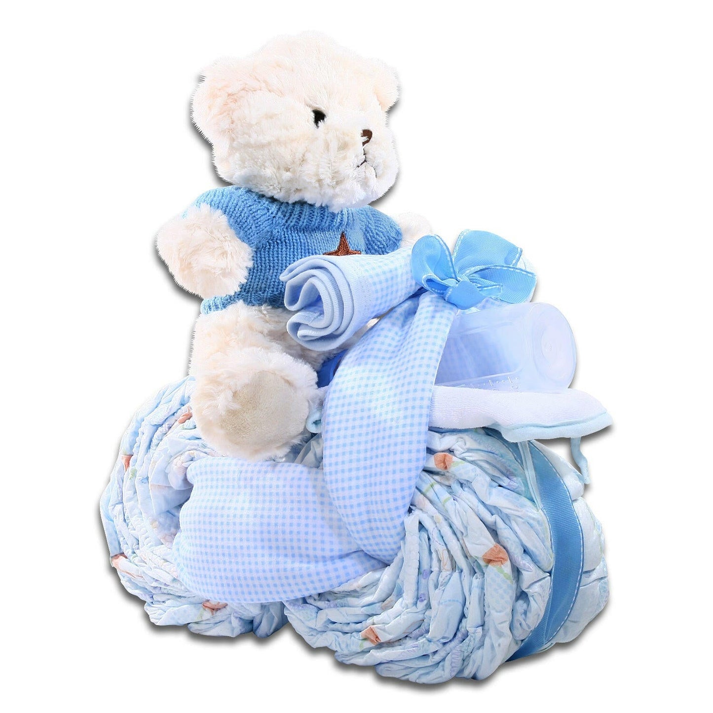 Motorcycle Diaper Cake-Boy Gift Basket - - Gift Baskets