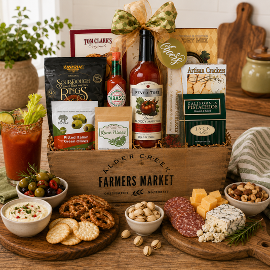 Farmers Market Bloody Mary Cocktail Gift Basket - - Gift Baskets