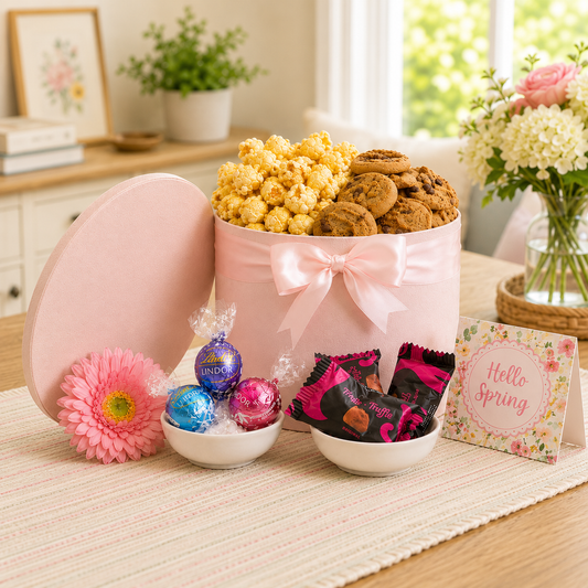 Box of Cookies and Chocolates Gift Basket - - Gift Baskets