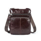 Genuine Leather Zipper Crossbody Shoulder Bag