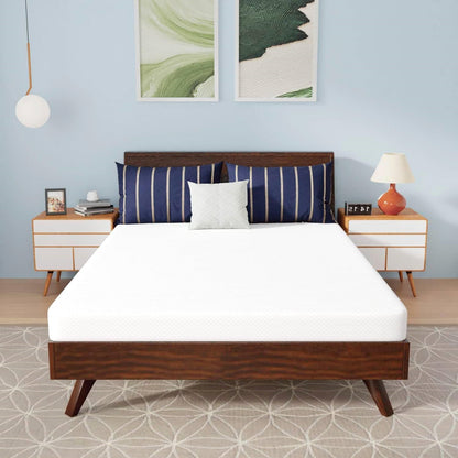 Full size 5-inch Charcoal Infused Memory Foam Mattress with Removable Cover - - Bedroom > Mattresses