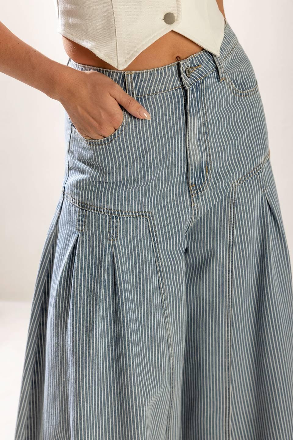 ROOFTOP ROMANCE DENIM PANTS - - PANTS