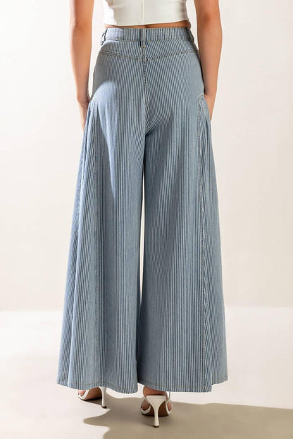 ROOFTOP ROMANCE DENIM PANTS - - PANTS
