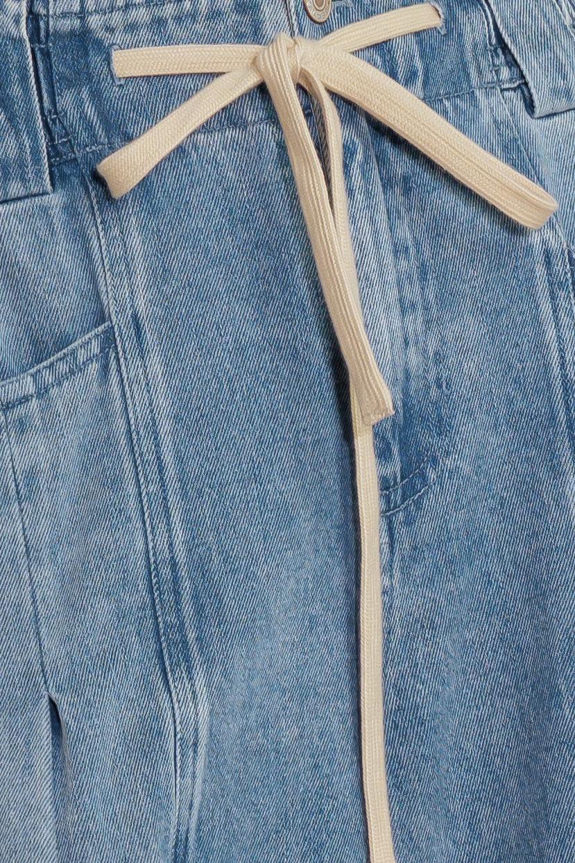CALM & COLLECTED BLUE DENIM PANTS - - PANTS