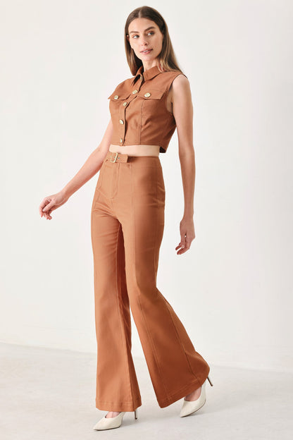 SAHARA EDIT WOVEN PANTS - - PANTS