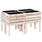 Farmhouse 4 Piece Wooden Elevated Raised Garden Bed Planter Box - - Outdoor > Gardening > Planters