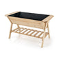 Farmhouse 2 Tier Large Outdoor Natural Wooden 5-ft Raised Garden Bed Planter Box - - Outdoor > Gardening > Planters