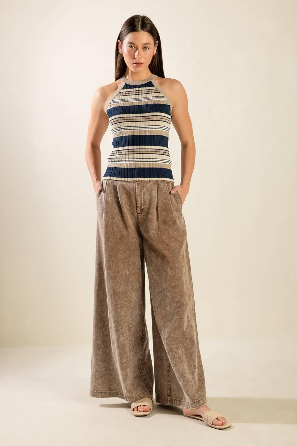ANYTIME NOW SWEATER KNIT TOP - - SWEATERS