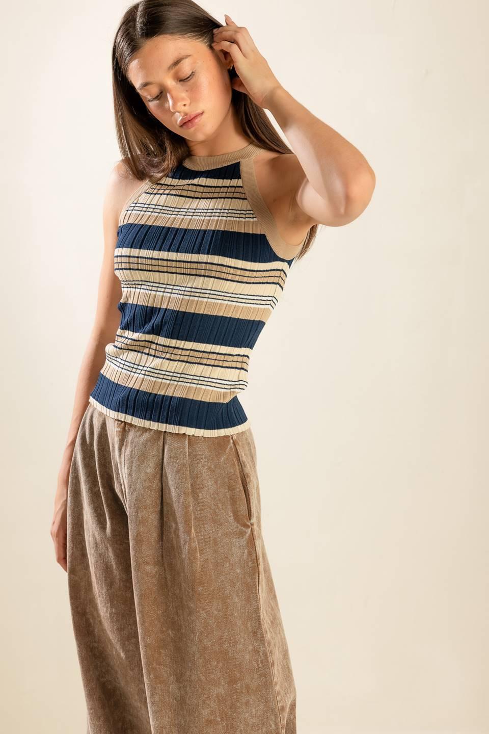 ANYTIME NOW SWEATER KNIT TOP - - SWEATERS