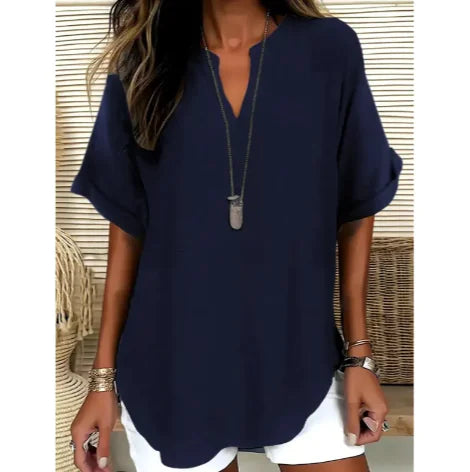 Women's Loose Ice Silk Shirt