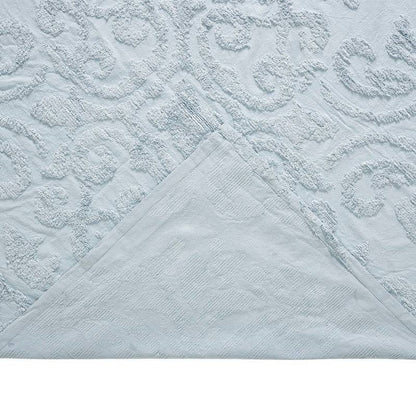 Full Size 100-Percent Cotton Chenille 3-Piece Coverlet Bedspread Set in Blue- HomePacific- {{Product type}}