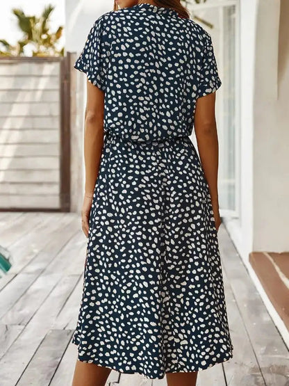 Ladies Short Sleeve Summer Long Dress - Kia Day Design
