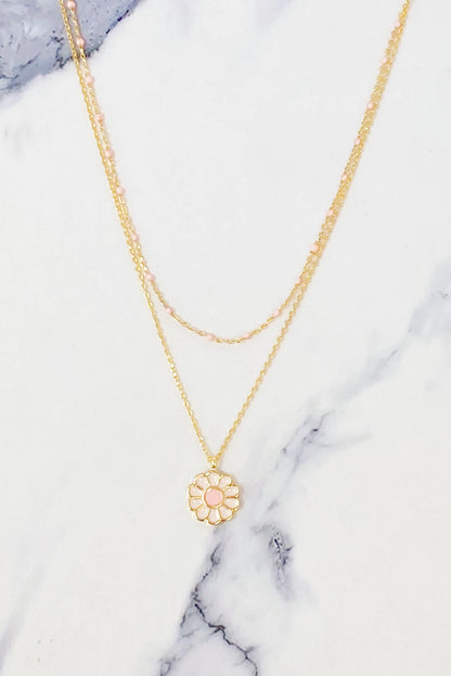Layered Daisy Necklace